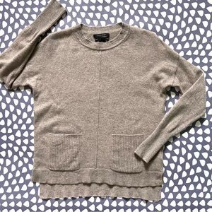 sold Tahari Pure Luxe 100% Cashmere Sweater Pockets